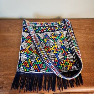 Vintage 1960-70's Beaded Shoulder Bag
